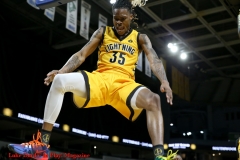 29th of February 2020. The London lightning beat the Windsor Express in a rough and physical game 124-110. London lightning # 35 AJ Gaines Jr.- Photo Credit Luke Durda