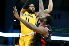 29th of February 2020. The London lightning beat the Windsor Express in a rough and physical game 124-110. London lightning #11 Cameron Forte - Photo Credit Luke Durda