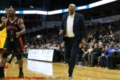 29th of February 2020. The London lightning beat the Windsor Express in a rough and physical game 124-110. Windsor Express Coach Bill Jones - Photo Credit Luke Durda
