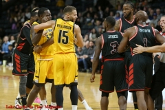 29th of February 2020. The London lightning beat the Windsor Express in a rough and physical game 124-110. Windsor Express and the London Lightning get rough with each other. 2019-2020 - Photo Credit Luke Durda