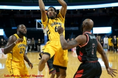 29th of February 2020. The London lightning beat the Windsor Express in a rough and physical game 124-110. London lightning # 60 Marcus Capers - Photo Credit Luke Durda