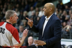 29th of February 2020. The London lightning beat the Windsor Express in a rough and physical game 124-110. Windsor Express Coach Bill Jones - Photo Credit Luke Durda