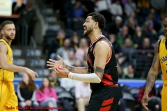 29th of February 2020. The London lightning beat the Windsor Express in a rough and physical game 124-110. Windsor Express # 44 Ryan Anderson - Photo Credit Luke Durda