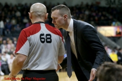 29th of February 2020. The London lightning beat the Windsor Express in a rough and physical game 124-110. London lightning Coach Doug Plumb 2019-2020  - Photo Credit Luke Durda