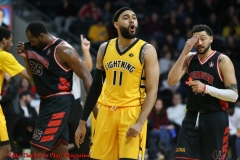 29th of February 2020. The London lightning beat the Windsor Express in a rough and physical game 124-110. London lightning #11 Cameron Forte - Photo Credit Luke Durda