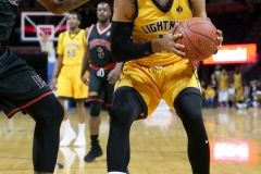 29th of February 2020. The London lightning beat the Windsor Express in a rough and physical game 124-110. London lightning #11 Cameron Forte - Photo Credit Luke Durda