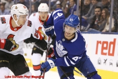 February 1st 2020, Toronto defeats Ottawa 2-1 in overtime. Toronto Maple Leafs Pierre Engvall - Luke Durda/In Play! Magazine