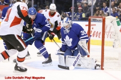 February 1st 2020, Toronto defeats Ottawa 2-1 in overtime. Toronto Maple Leafs Michael Hutchinson - Luke Durda/In Play! Magazine