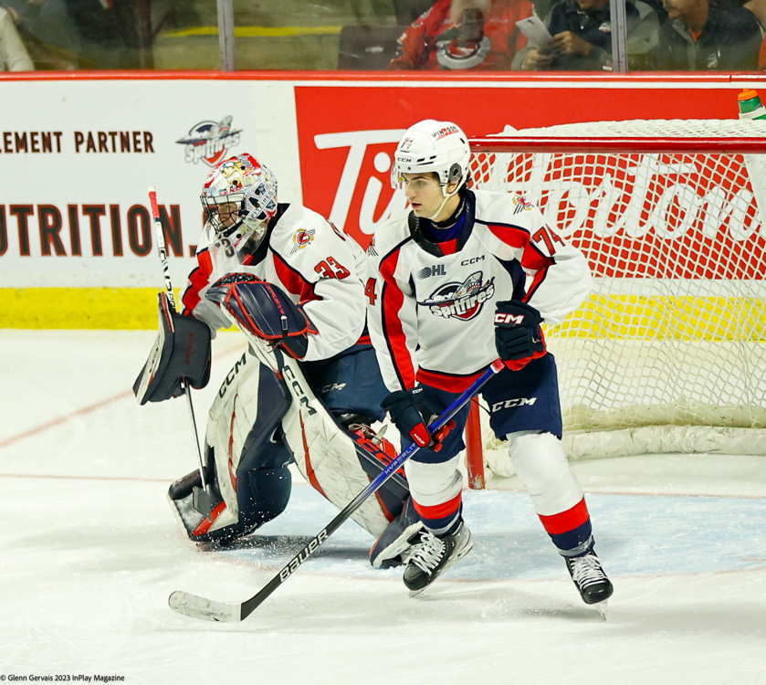 Windsor Spitfires vs. Guelph Storm in 202324 Home Opener In Play! magazine