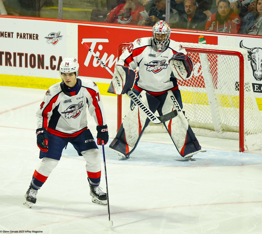 Windsor Spitfires vs. Guelph Storm in 202324 Home Opener In Play! magazine