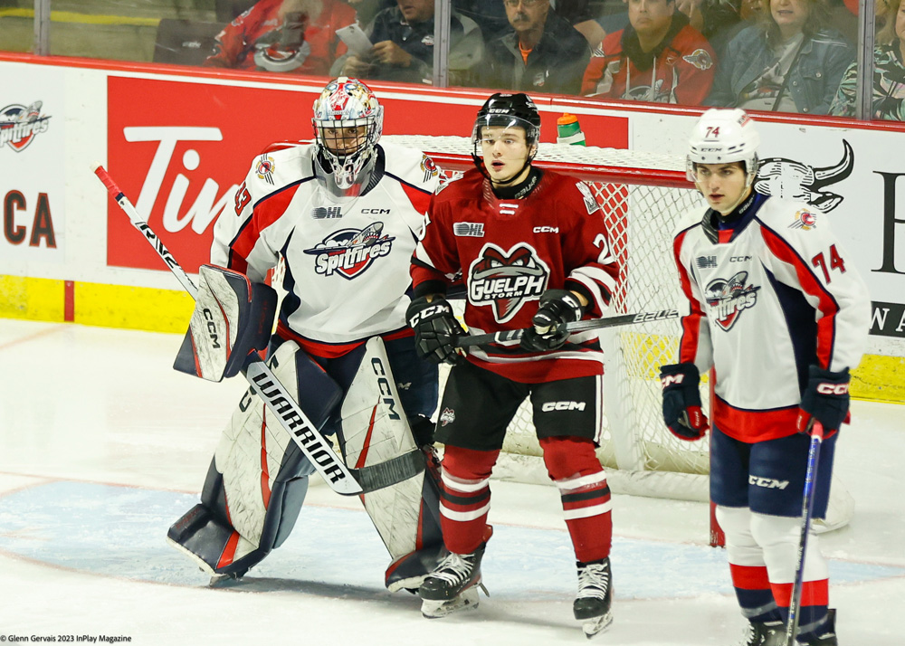 Windsor Spitfires vs. Guelph Storm in 202324 Home Opener In Play! magazine