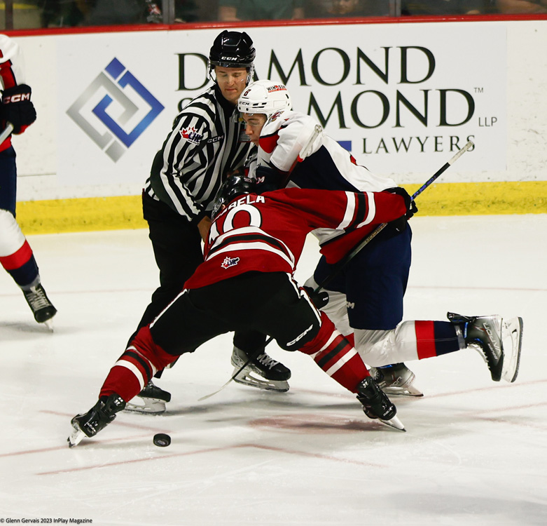 Windsor Spitfires vs. Guelph Storm in 202324 Home Opener In Play! magazine