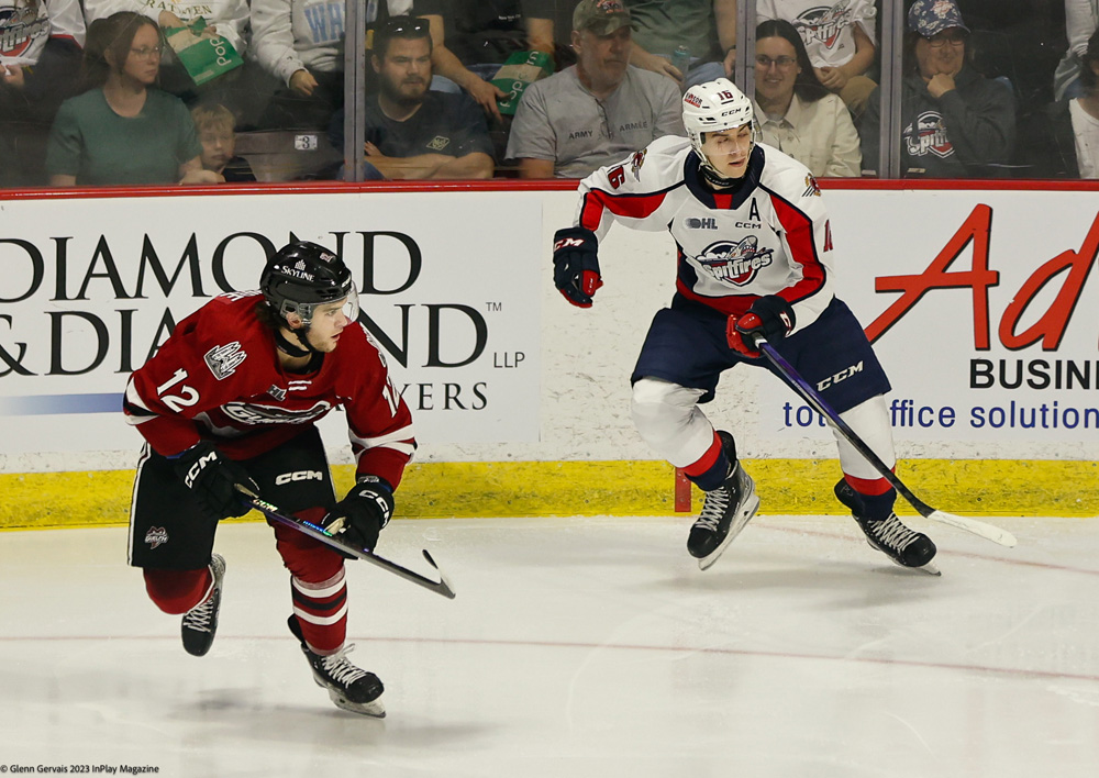 Windsor Spitfires vs. Guelph Storm in 202324 Home Opener In Play! magazine