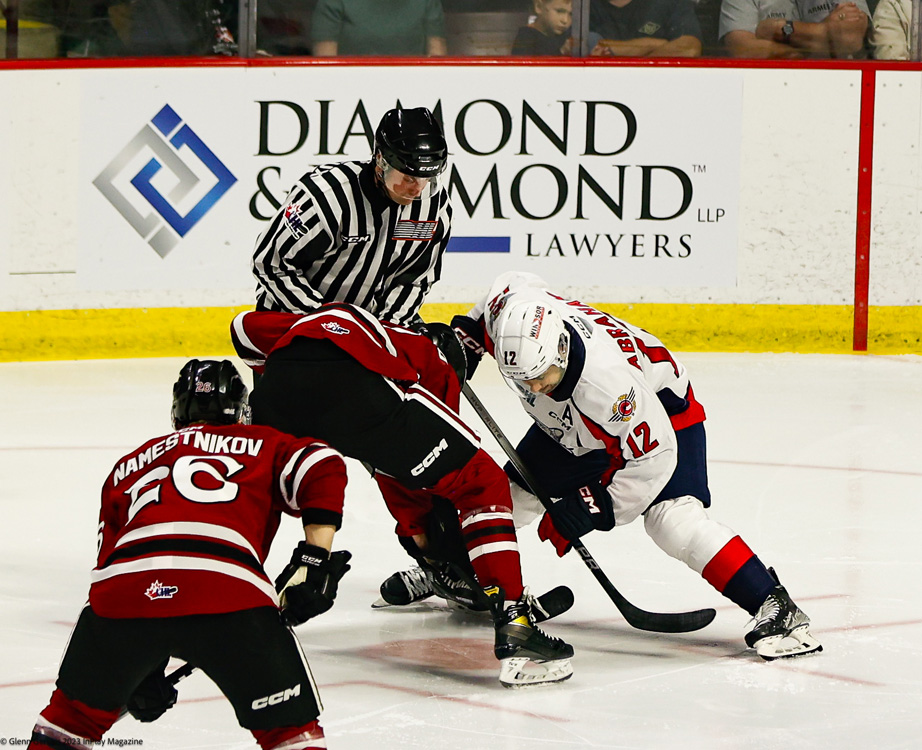 Windsor Spitfires vs. Guelph Storm in 202324 Home Opener In Play! magazine