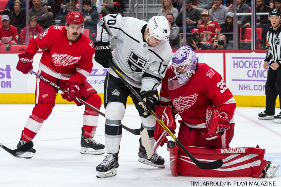 Detroit Red Wings vs Kings Game Photos In Play! magazine