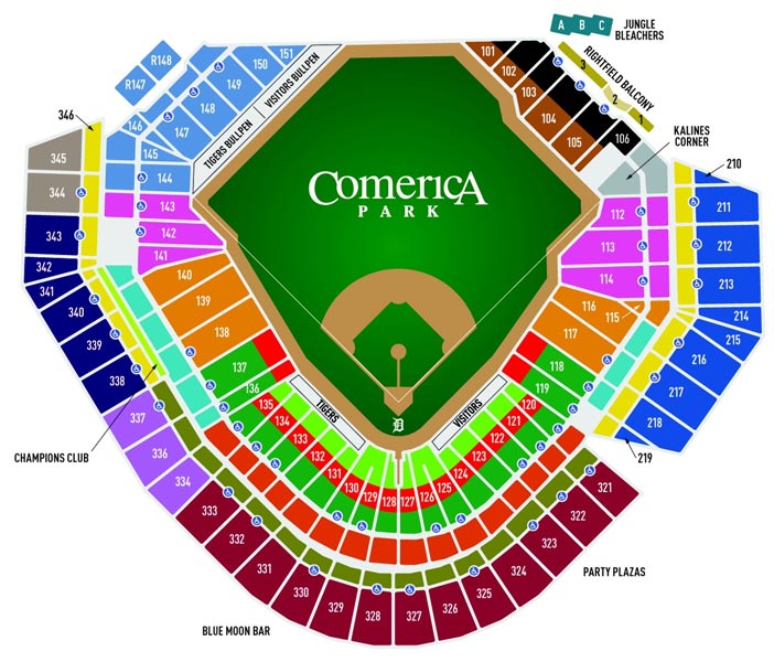 Comerica Park Seating Chart Detroit Tigers In Play! magazine