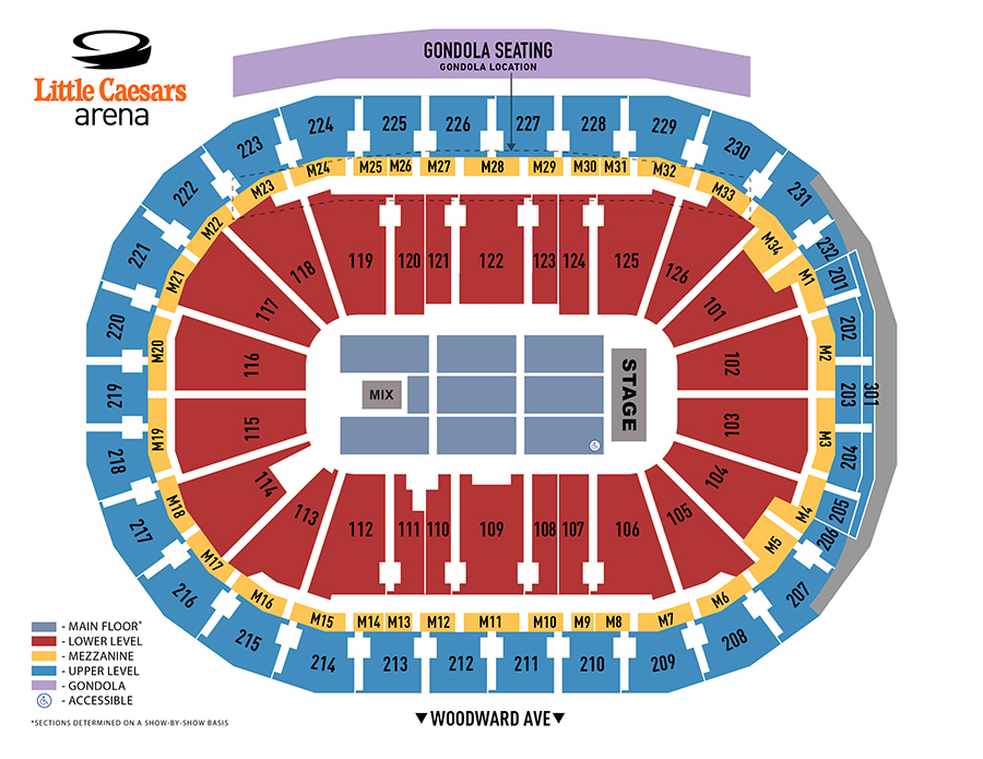 Caesars Palace Stadium Seating Chart