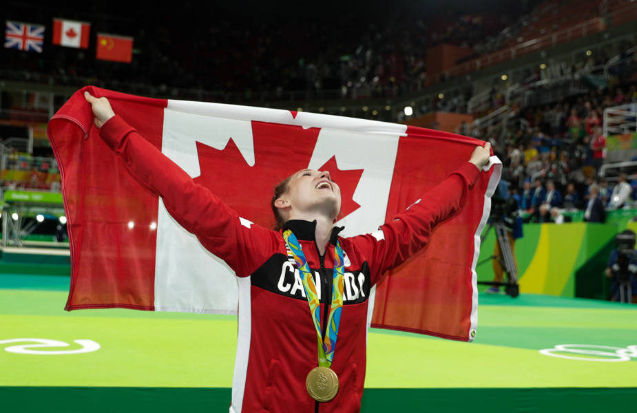 Rosie MacLennan wins Gold on Day 7 Team Canada