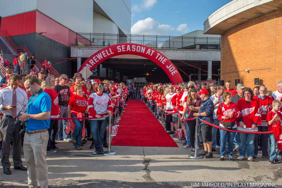Final Home Opener Joe Louis Arena, RED WINGS FAREWELL FAN DAY AT THE JOE