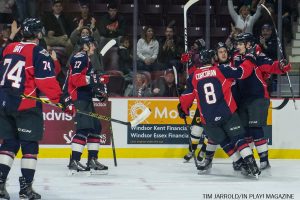 Windsor Spitfires vs Hamilton Bulldogs PIX