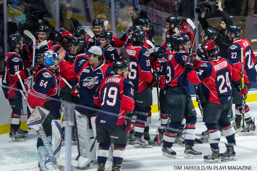 Windsor Spitfires vs Sault Ste Marie Greyhounds PIX