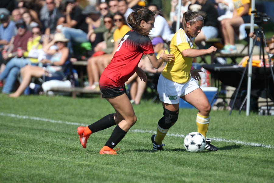 Women Saints Soccer Upset Fanshawe