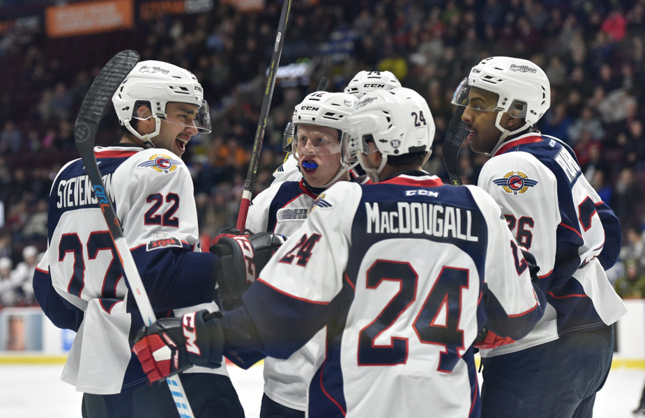 Windsor Spitfires vs Battalion Nov 30 Game PIX