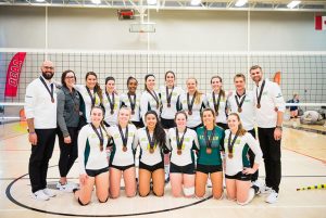 Women Saints Volleyball Win First Medal in 21 Years