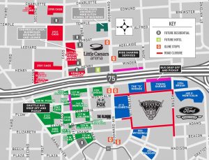 Detroit Tigers Parking Lot Map