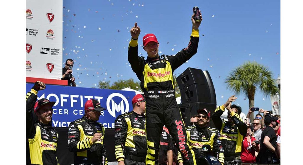 Bourdais Leads Honda Sweep of Indy Car Season Opener