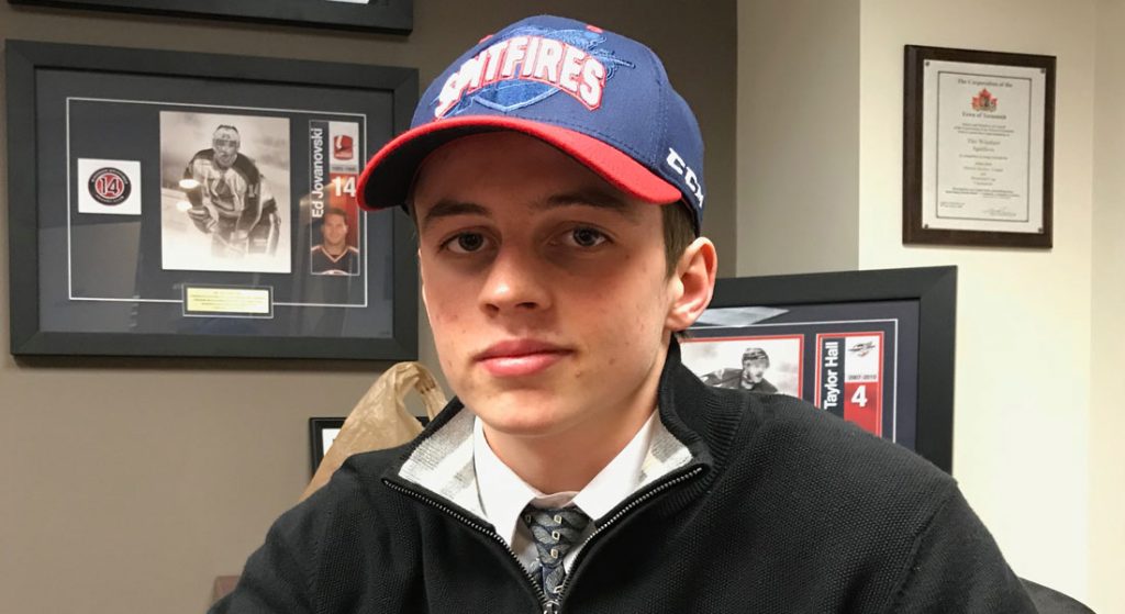 Windsor Spitfires First-Round Pick Foudy Commits