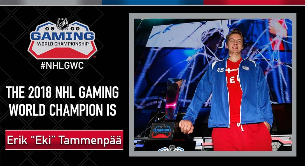 Eki Wins Inaugural 2018 NHL Gaming World Championship in Las Vegas