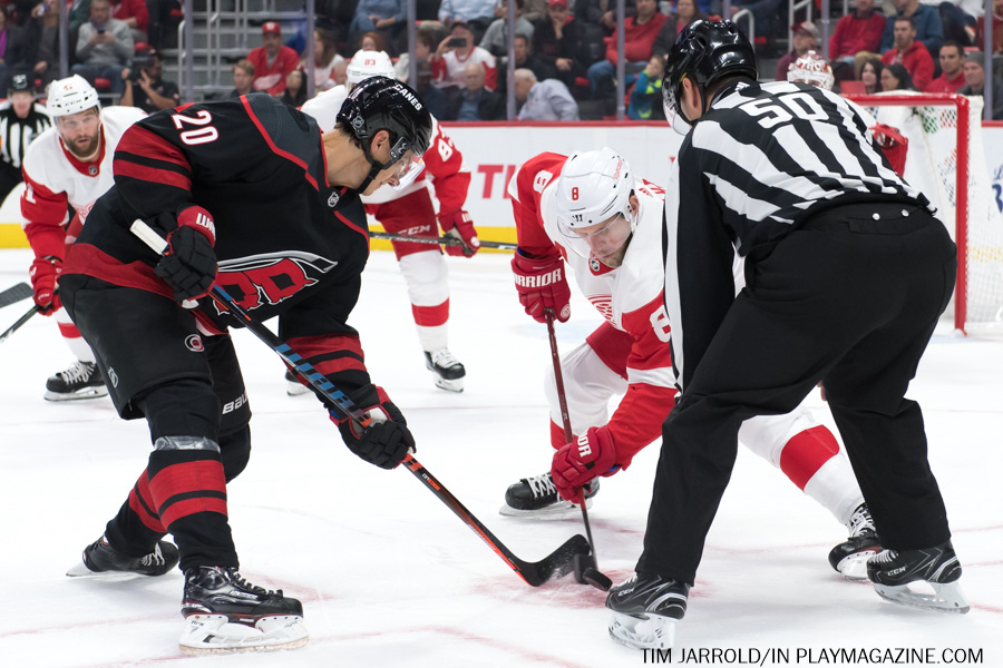Red Wings vs Carolina Hurricanes Oct 22 2018 In Play! magazine