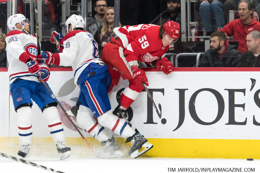 Detroit Red Wings vs Montreal Canadiens Jan 8 2019 In Play! magazine