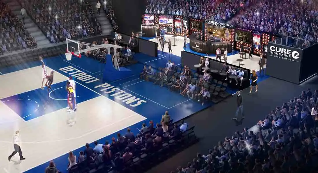 DETROIT PISTONS UNVEIL COURTSIDE CLUB In Play! magazine