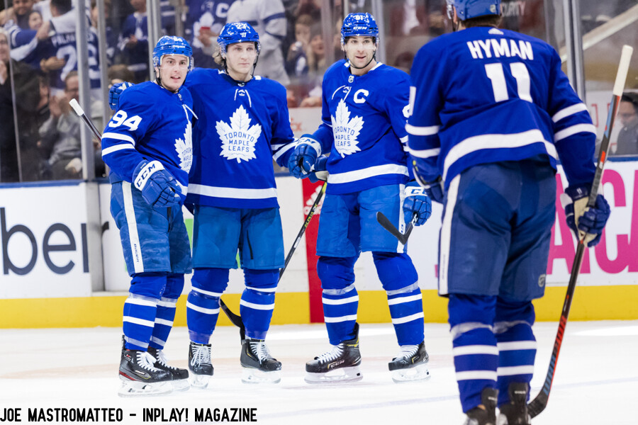 Coyotes at Toronto Maple Leafs Feb 11 2020 (Joe Mastromatteo - In Play! magazine)