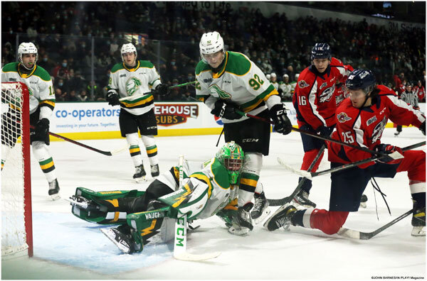 Windsor Spitfires at London Knights 12-10-21 (John Barnes - In Play! magazine)
