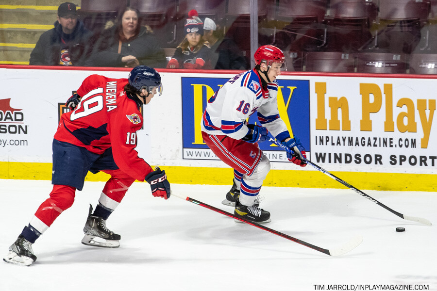 Kitchener Rangers at Windsor Spitfires March 22 2022 Photo: Tim Jarrold - In Play! magazine