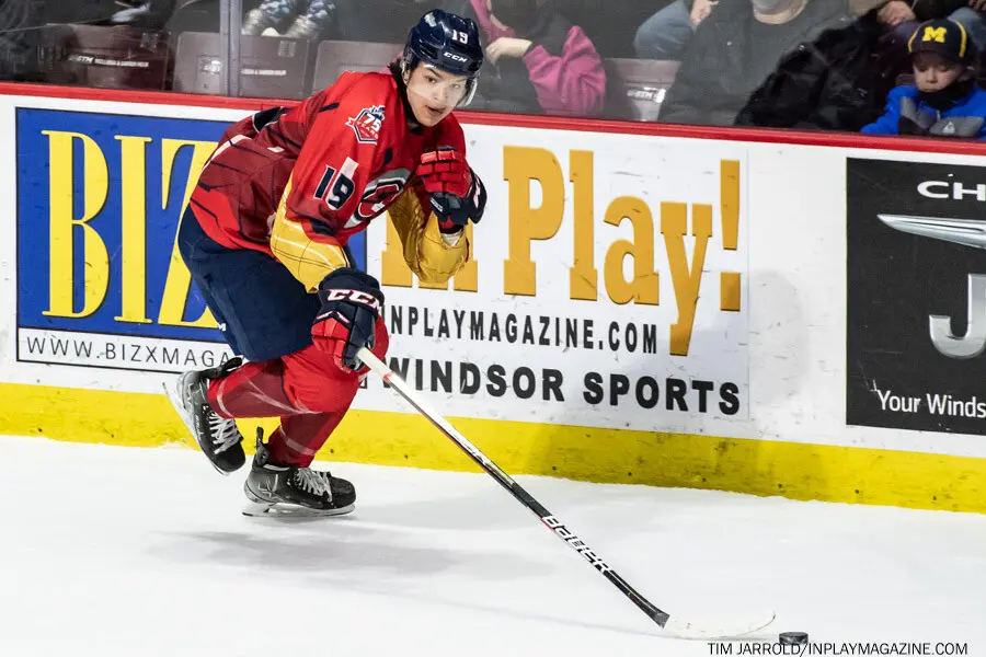 Sarnia Sting at Windsor Spitfires Feb 27 2022 Gallery. Photo: Tim Jarrold - In Play! magazine