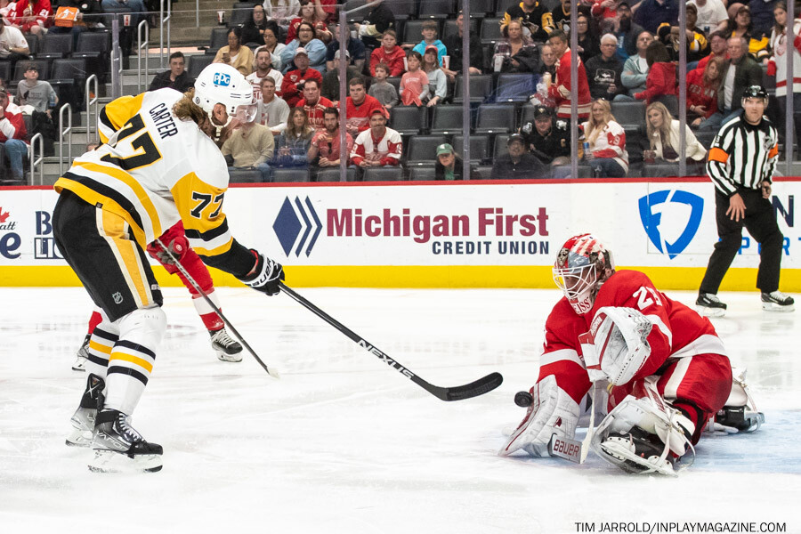 Pittsburgh Penguins at Detroit Red Wings April 23, 2022. Photo: Tim Jarrold - In Play! magazine
