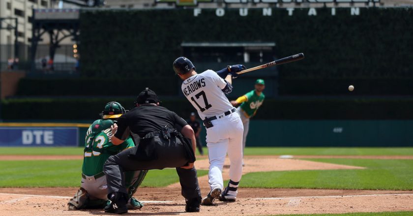 Oakland Athletics at Detroit Tigers May 12 2022. Photo: John Barnes - In Play! magazine