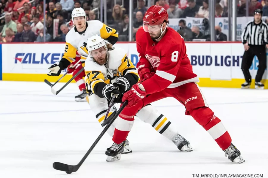 Pittsburgh Penguins at Detroit Red Wings April 23, 2022. Photo: Tim Jarrold - In Play! magazine