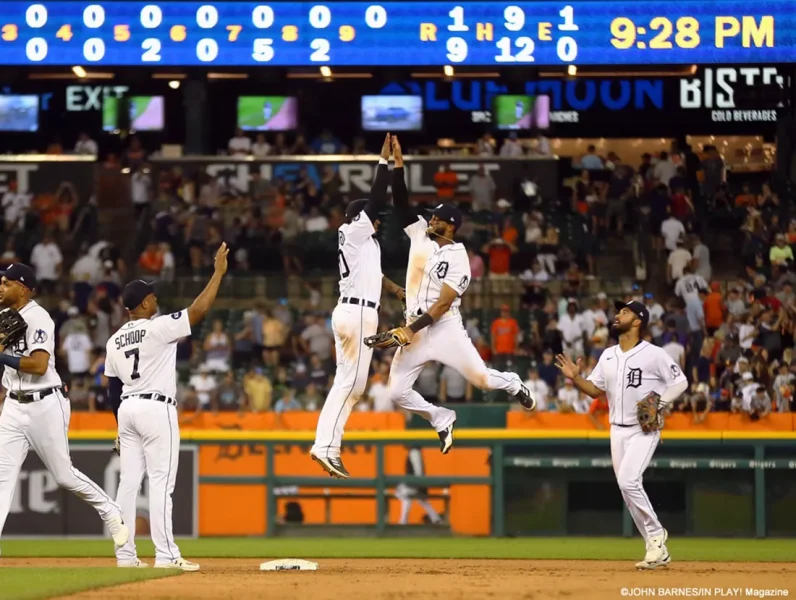 Tampa Bay Rays at Detroit Tigers August 6 2022. Photo: John Barnes - In Play! magazine