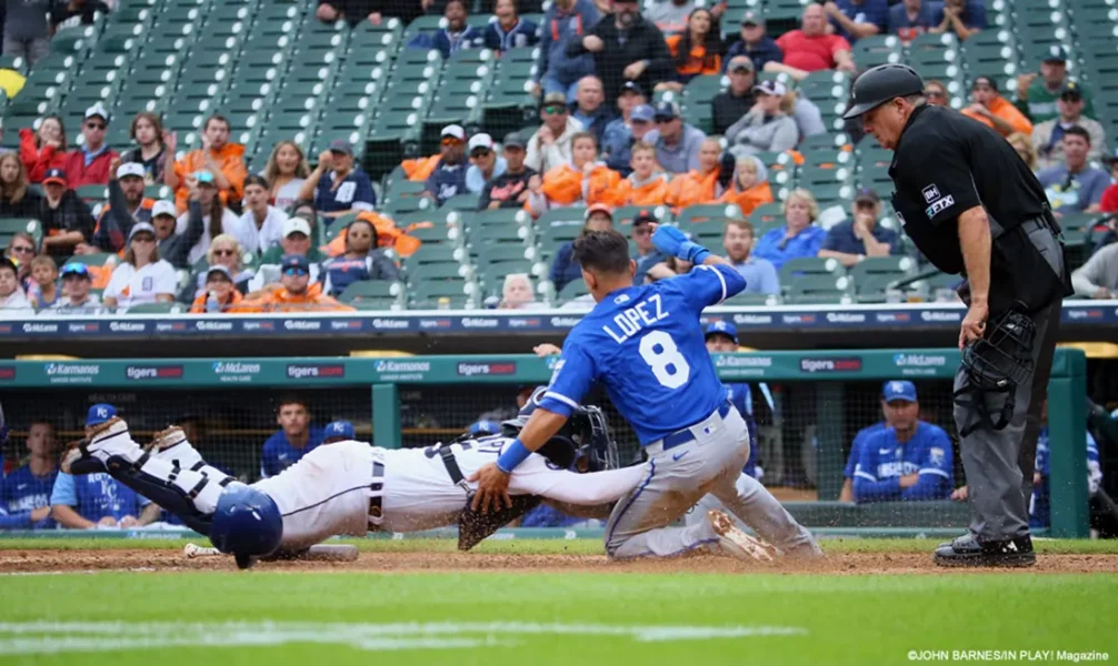 Kansas City Royals at Detroit Tigers Sept 4 2022. Photo: John Barnes - In Play! magazine