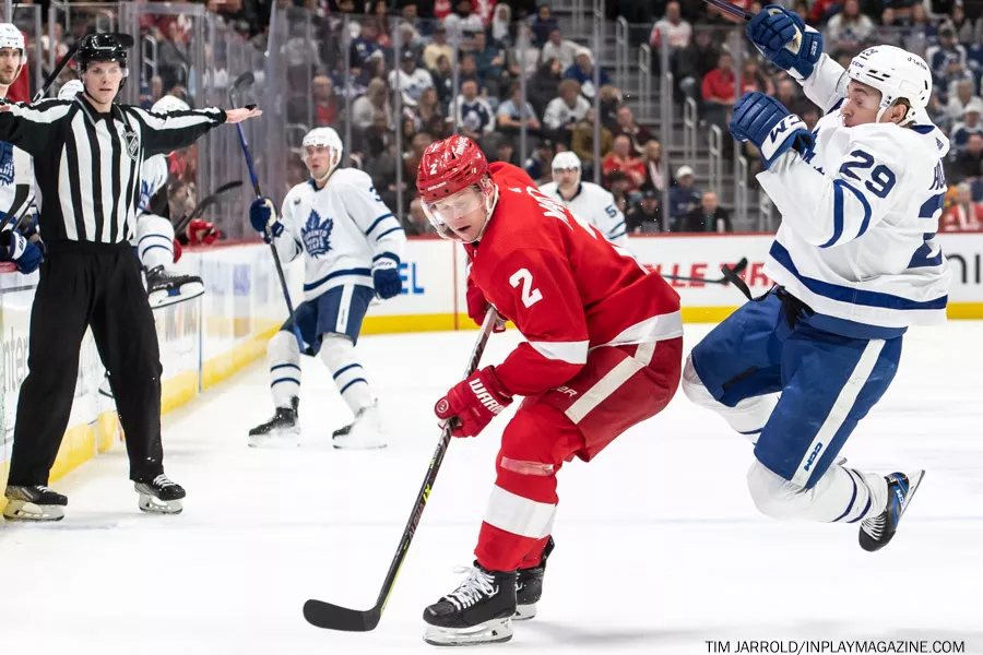 Maple Leafs at Red Wings January 12 2023. Photo: Tim Jarrold - In Play! magazine