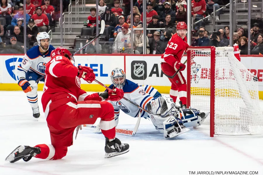Edmonton Oilers at Detroit Red Wings February 7 2023 Gallery. Photo: Tim Jarrold- In Play! magazine