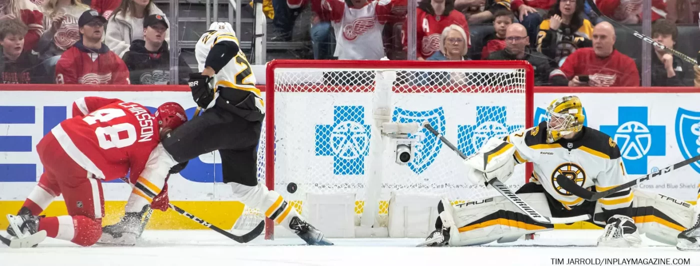 Boston Bruins at Detroit Red Wings March 12 2023. Photo: Tim Jarrold - In Play! magazine