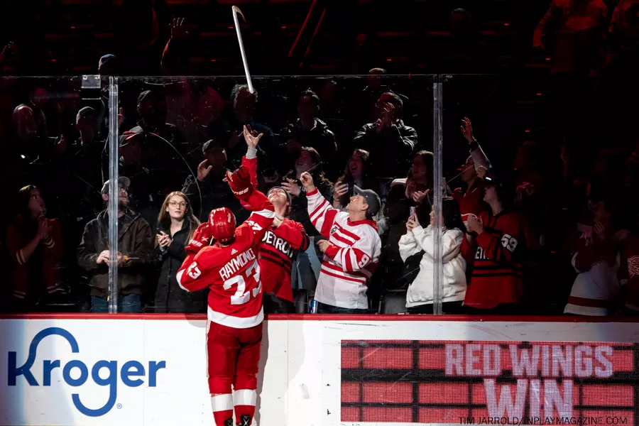 Chicago Blackhawks at Detroit Red Wings March 8 2023. Photo: Tim Jarrold - In Play! magazine