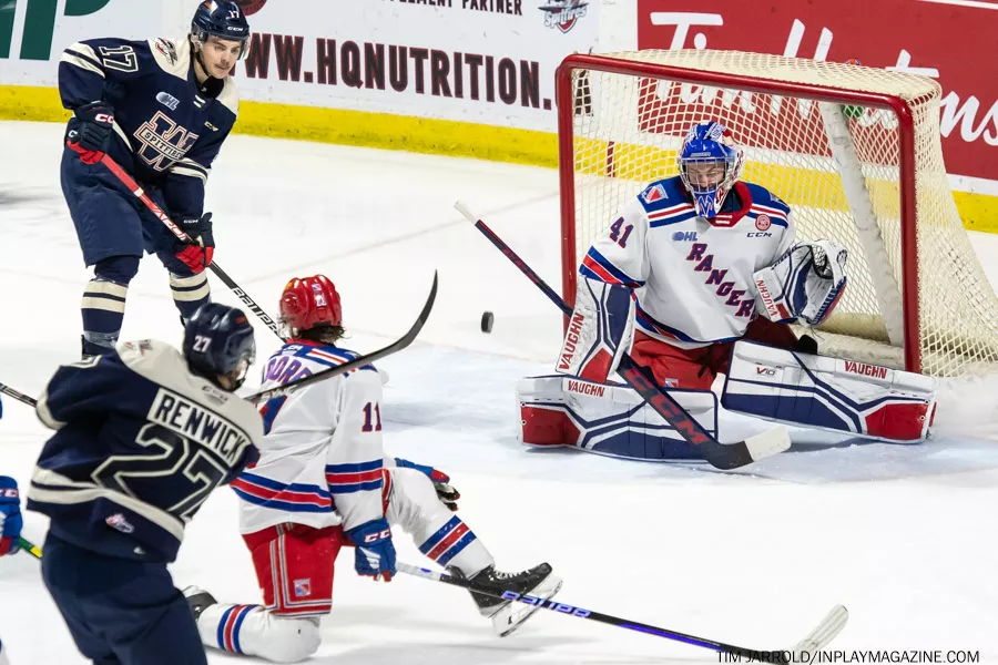 Kitchener Rangers at Windsor Spitfires. Photo: Tim Jarrold - In Play! magazine