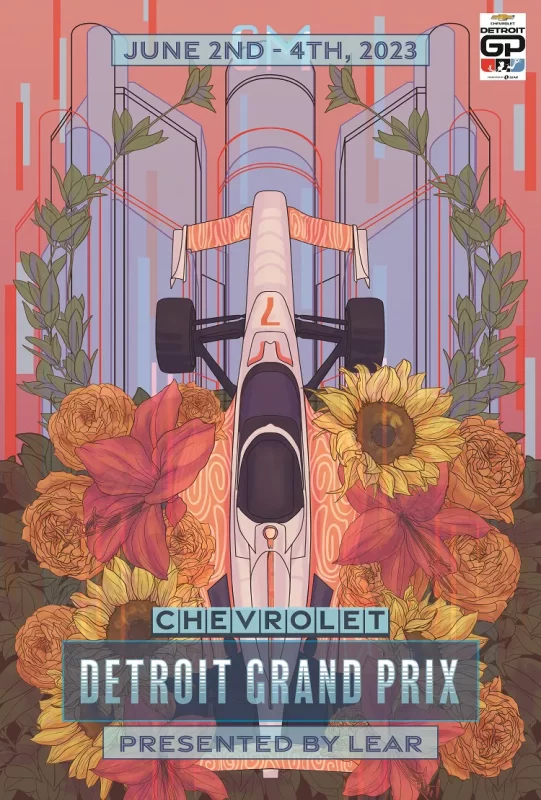 ADRIAN KEELER WINS 2023 DETROIT GP POSTER COMPETITION In Play Magazine adrian-keeler-wins-2023-detroit-gp-poster-competition-in-play-magazine
